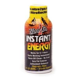 Nitro 2 Go 350 2oz. Nitro-2-Go Energy Drink 144-Piece Display - Raspberry Blend Flavor (1 Each)