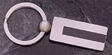 Stainless Steel / Carbon Keychain. 17.25mm Long By 46.75mm Wide - B0002FHF6U