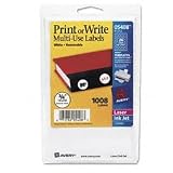 Avery Removable Print or Write Labels for Laser and Inkjet Printers, 0.75 Inches, Round, Pack of 1008 (5408)