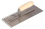 Goldblatt Tool Company G02375 1/8-Inch Square Notch Carbon Steel Trowel