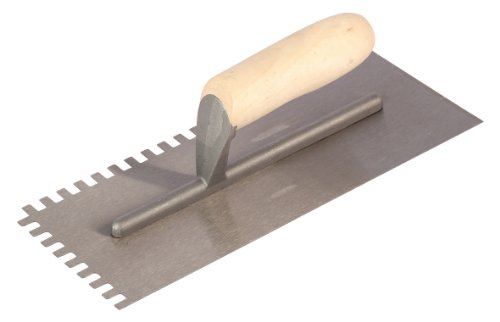 Goldblatt Tool Company G02375 1/8-Inch Square Notch Carbon Steel Trowel