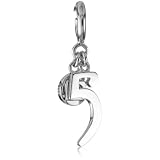 ELLE Jewelry Charms 5 Number Sterling Silver C