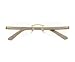 Cartier Wood Suhali Prescription Eyewear Designer Fashion Authentic Eyeglasses-Demo Lens/Off-White-Beige Brushed Golden Frame T8100854
