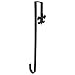 Home-X - Fleur De Lis Over The Door Wreath Hanger, Steel Wreath Hook with Warm Bronze Finish Conveniently Fits Most Front Doors and Pairs Perfectly with Seasonal Home Decor