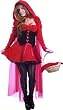 New Velvet Riding Hood Costume - Boots, Basket and Stockings not included