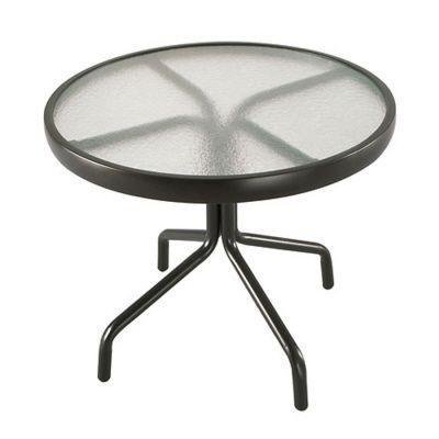 Martha Stewart Living Wellington 20 inch Round Glass Accent Table