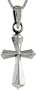 Sterling Silver Cross Pendant, 7/8 in. (22mm) long