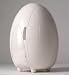 Egg Iutt(エグルット) 卵型冷温庫 ミルキーホワイト 6L CH-06LW