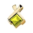 14K Yellow Gold Peridot Pendant