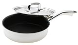J.A. Henckels International Classic Clad 3-Quart Non-Stick Saute Pan with Lid