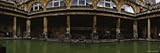 Pond in Front of a Building, the Great Bath, Roman Baths, Bath, England Premium Photographic Poster Print by Panoramic Images , 32x96