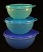 Tupperware 3 Piece Original Wonderlier Bowl Set in New Colors