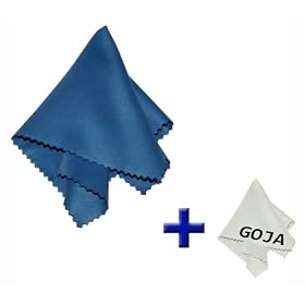 Buy (4 Piece Set) 3 Extra Large Ultra Fine Microfiber Cleaning Cloths (Black) + 1... by Goja now!
