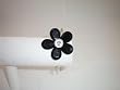 Bracelet Hinged with Crystal Flower Black