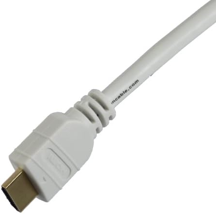2 foot White High Speed HDMI Cable with Ethernet, 28 AWG, Tartan Cable brand