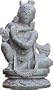 Lord Krishna Stone Sculpture Collectible Figurines 2.25 x 2 x 3.75 inches