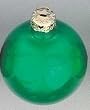 Pack of 4 Pearl Green Glass Ball Christmas Ornaments 3.25"