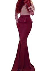 Chiffon Cocktail Mermaid Lace  Dress