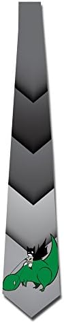 UTOPIO Batman On Dinosaur Skinny Tie