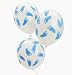 25 Latex Blue Baby Foot Balloons