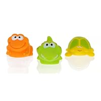 Vital Baby Play 'n' Splash 3 Piece Jungle Critter Friends Bathtime Toys