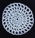 Light Blue Classic Crocheted Hair Bun Cover- LARGE