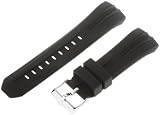 TechnoMarine 3416 MoonSun 20-mm Black Rubber Strap with Single-Buckle