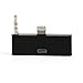 iPhone Lightning Adapter Adaptor Converter [3 PCS 30 Pin to 8 Pin] with Audio Connector Black [for iPhone 5]