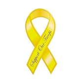 Support Our Troops Magnet - yellow ribbon