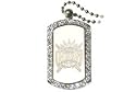 Crystal Dog Tag Sacramento Kings
