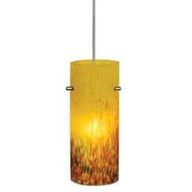 Euro Rail - Low Voltage Track Lighting Pendant Fixture - Brushed Nickel - Golden Lava... by Vaxcel Lighting