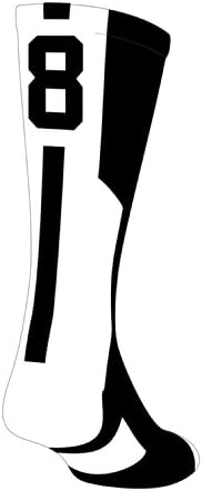 TCK Player Id Black/White Custom Number Sock