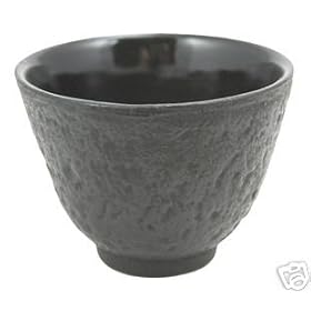 Cast Iron Tea Cup -Black by Kafuh