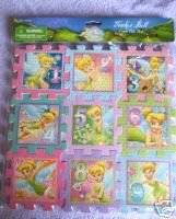 Childrens Toyshop  Toys : Disney Tinkerbell 9pc Foam Puzzle 2 Sets
