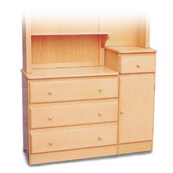 Baby: 3 Drawer Combo Dresser Version 2   Natural