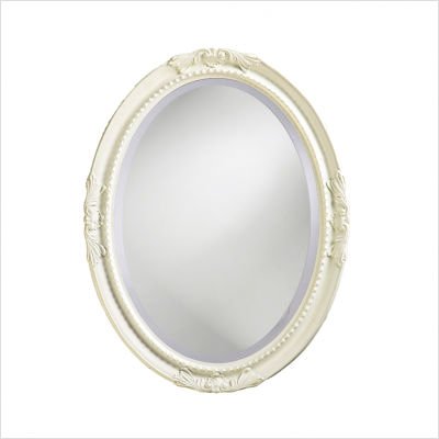 Howard Elliott Queen Ann Antique White Mirror
