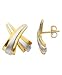14k Gold & Sterling Silver Stud Earrings