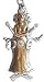 Gothic Galraedia Silver Tone Pewter Wiccan Hecate Pagan Pendant Necklace