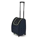 Petmate 21849 See and Roll Pets Carrier, Navy Blue