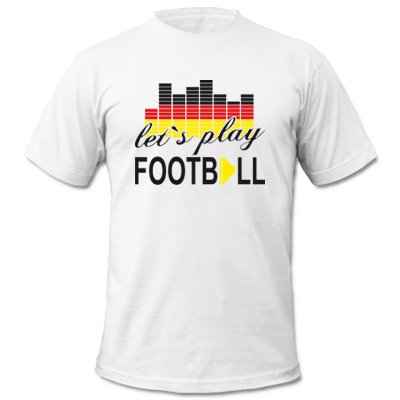 DEUTSCHLAND MOTIV 14 – Kinder T-Shirt Weiss / Schwarz-Rot-Gelb Gr. 152-164