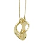 Loving Family® 18k Gold Clad Pendant - Parents and Child