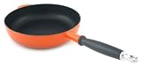 Le Creuset Cast Iron Saute Pan, Non-Stick, Cerise, 28 cm