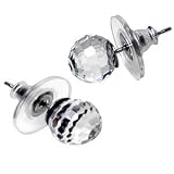 Crystal Golf Ball Earrings
