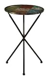 Folding Metallic Multi-Colored Iron Indoor/Outdoor Table
