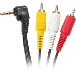 6FT 3.5 mm to 3 RCA AV Camcorder Video Cable Sony JVC 6 by Steren