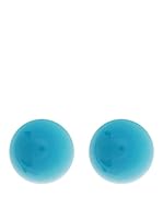 Silver One Pendientes Doble Turquelina