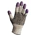 Jackson Safety G60 Purple Nitrile Gloves, X-Large/Size 10, Black/White, Pair