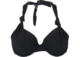 Be Creative Black Halter D Cup Bra Top