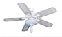 Clairion Comfort Plus 52-Inch Air Cleaning Ceiling Fan with Light Kit, Textured White/Bleached Oak
