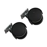 Caster Black Plate, 1 5/8
